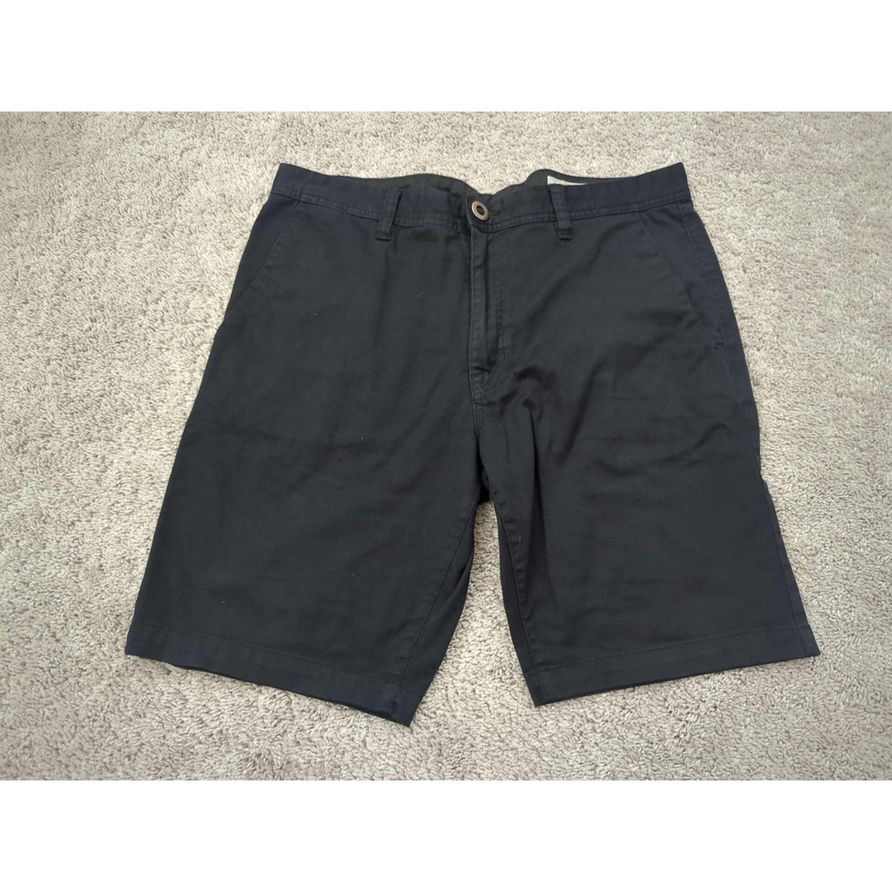 Volcom Frickin Chino Shorts Mens 36 Black Inseam: 10" Logo Skate Casual